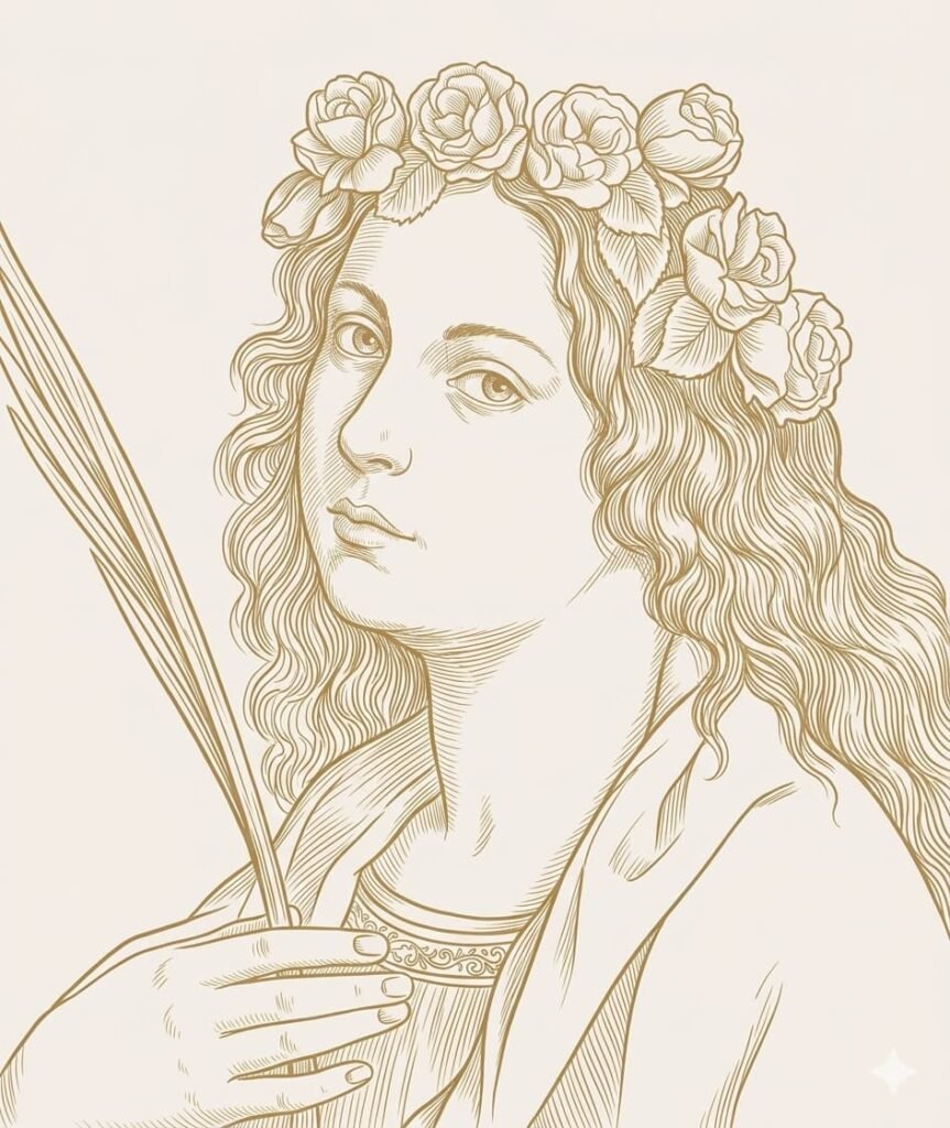 ilustración-lineal-pintora