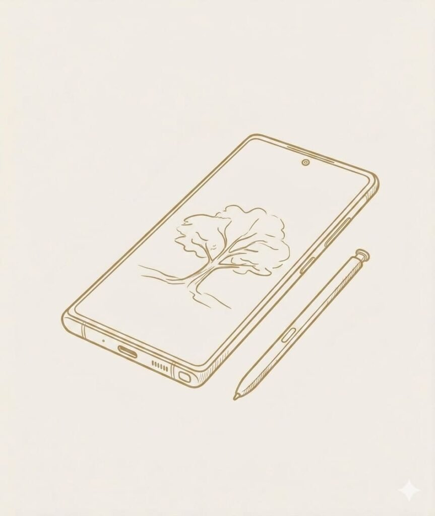 ilustracion-lineal-celular-lapiz