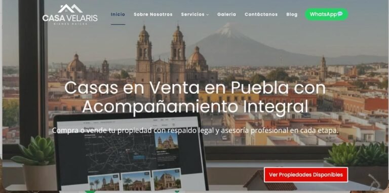 captura-pantalla-diseño-web-casas-inicio-Portafolio de Diseño web